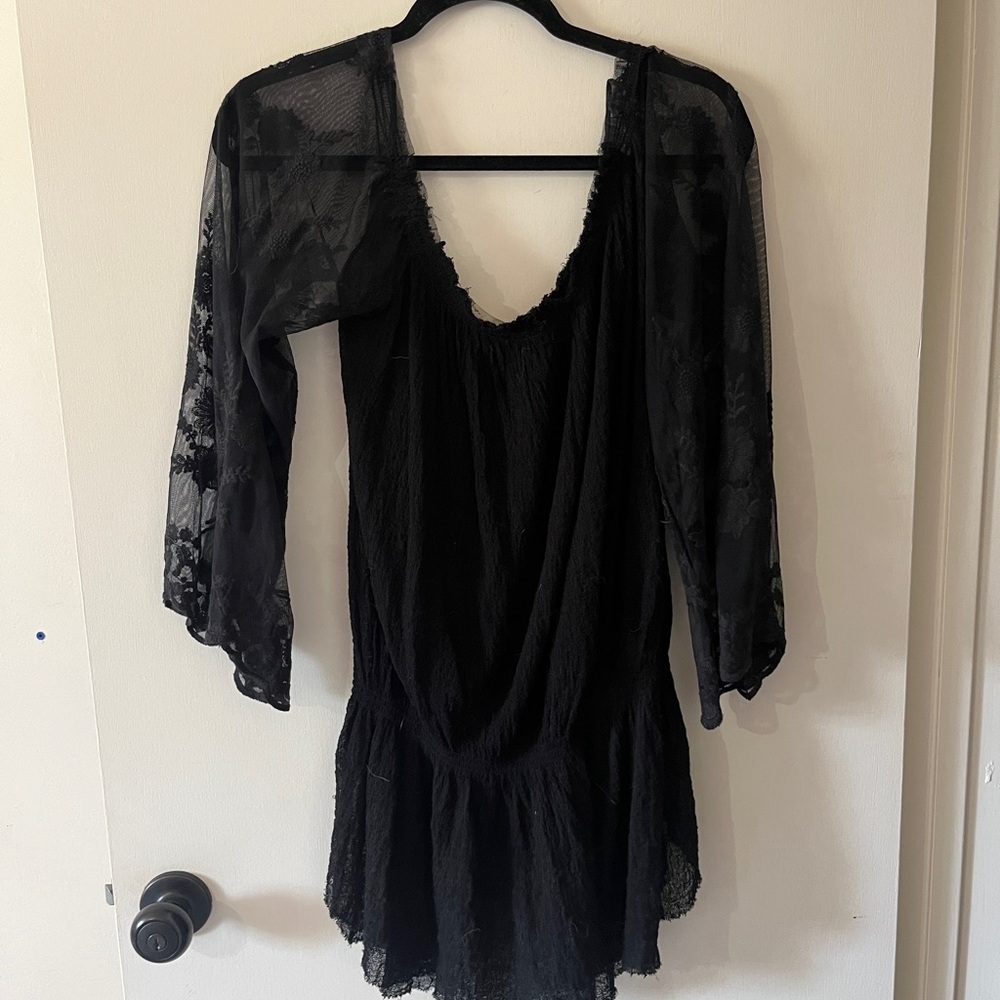 Free People Long Sleeve Lace Dress